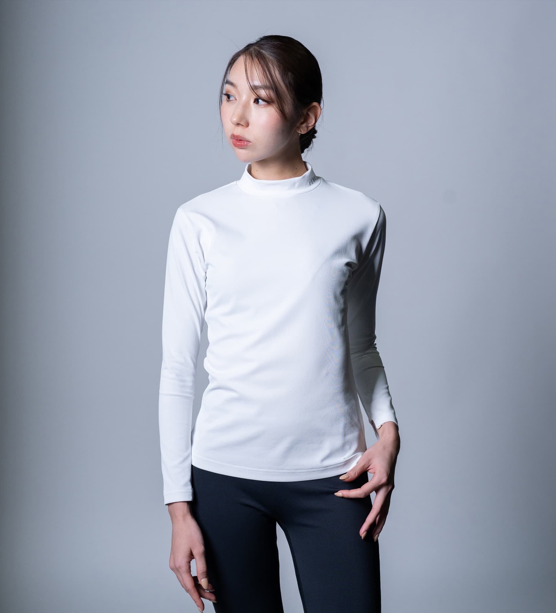 【Women's】ムーンテック モックネック 長袖Tシャツ