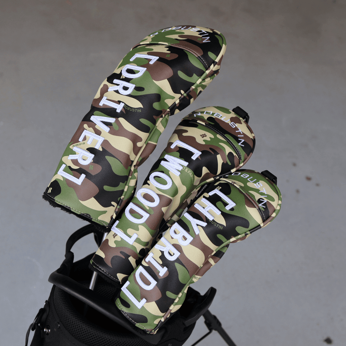 【Item's】ネオマレット型パター(CAMO) TOUR ARMOUR ヘッドカバー(PU)