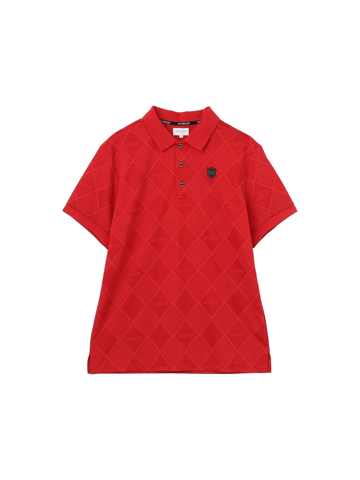 【Men's】無地ジャカードポロ