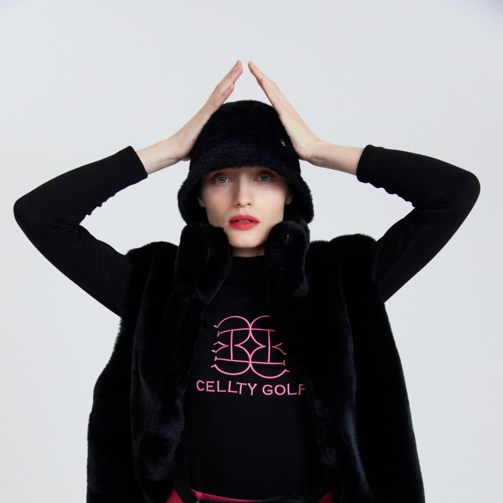 【Women's】Cellty ソフトファーバケットハット