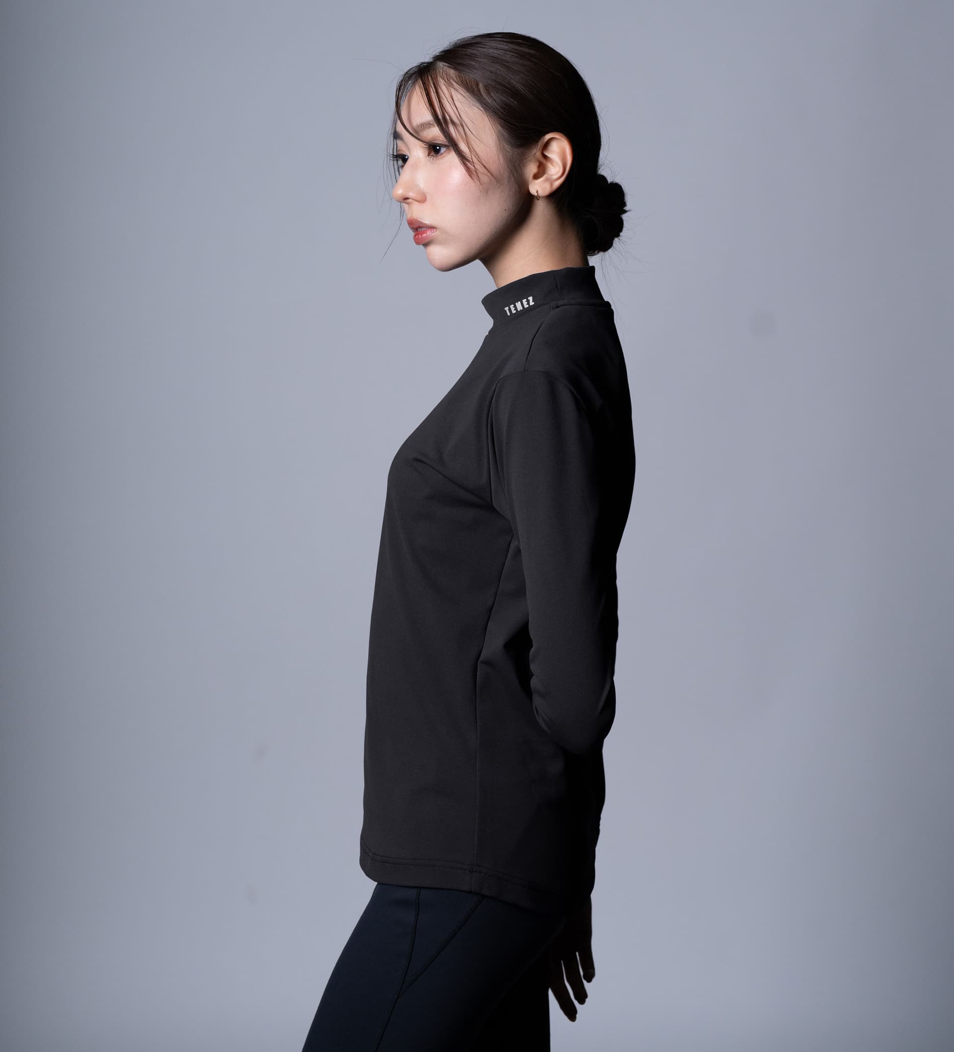 【Women's】ムーンテック モックネック 長袖Tシャツ