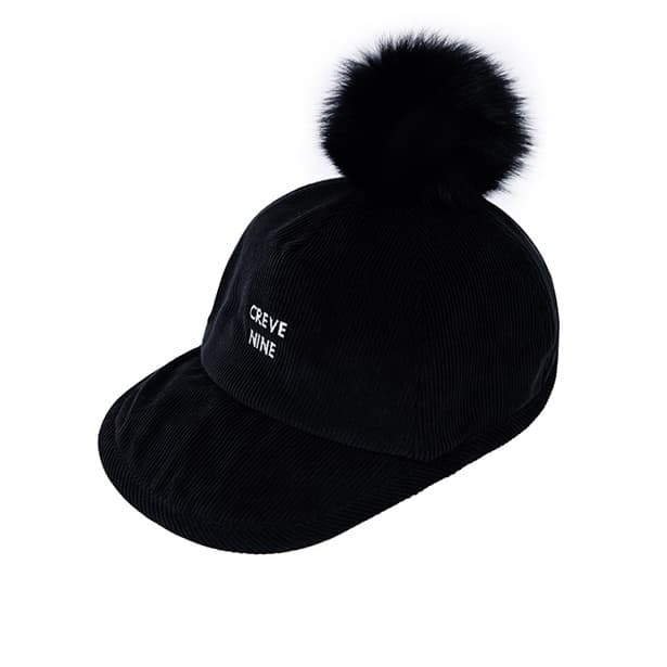 【Women's】Creve9 ファー付きニットキャップ