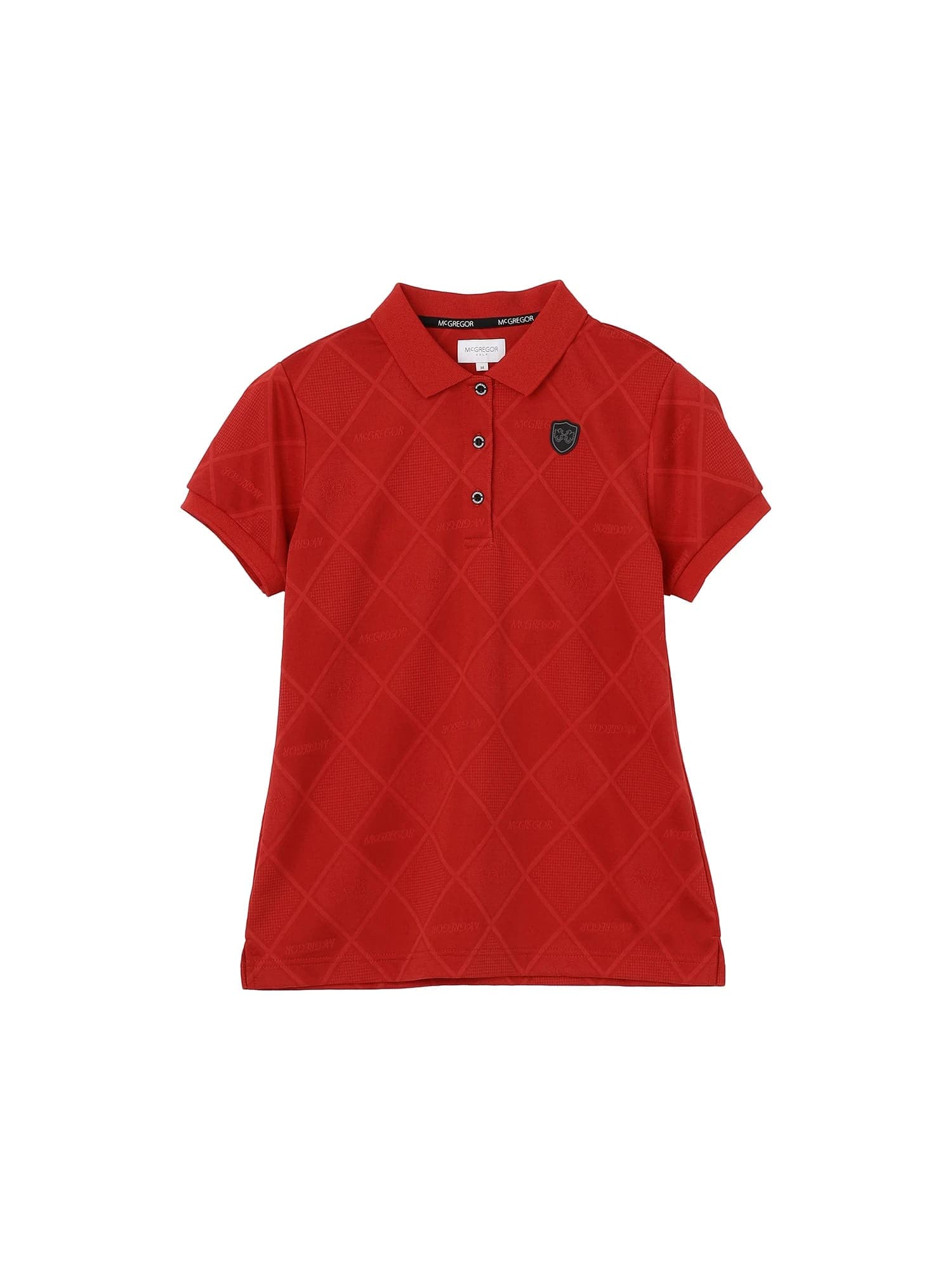 【Women's】無地ジャカードポロ