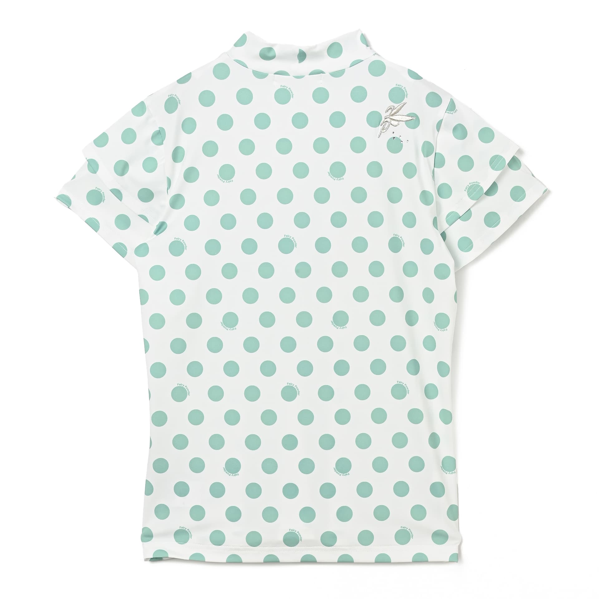【Women's】レディースドットモックネックシャツ