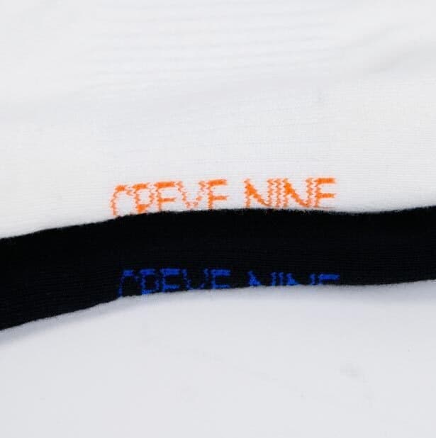 【Women's】Creve9 フローラルロゴアンクル丈ソックス