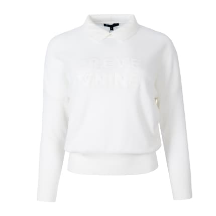 【Women's】Creve9 襟付きニットシャツ