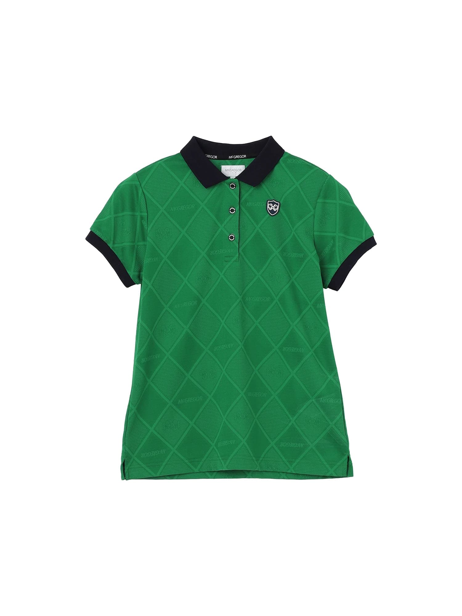 【Women's】無地ジャカードポロ