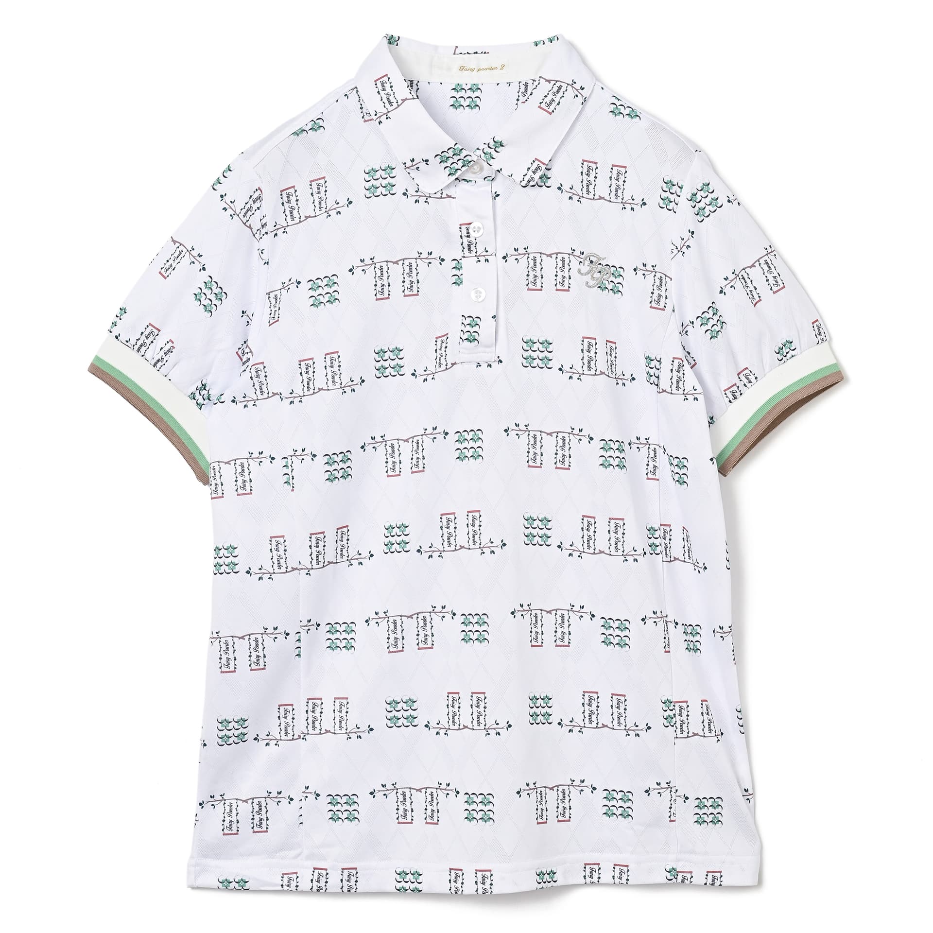 【Women's】レディースブランコ柄ポロシャツ