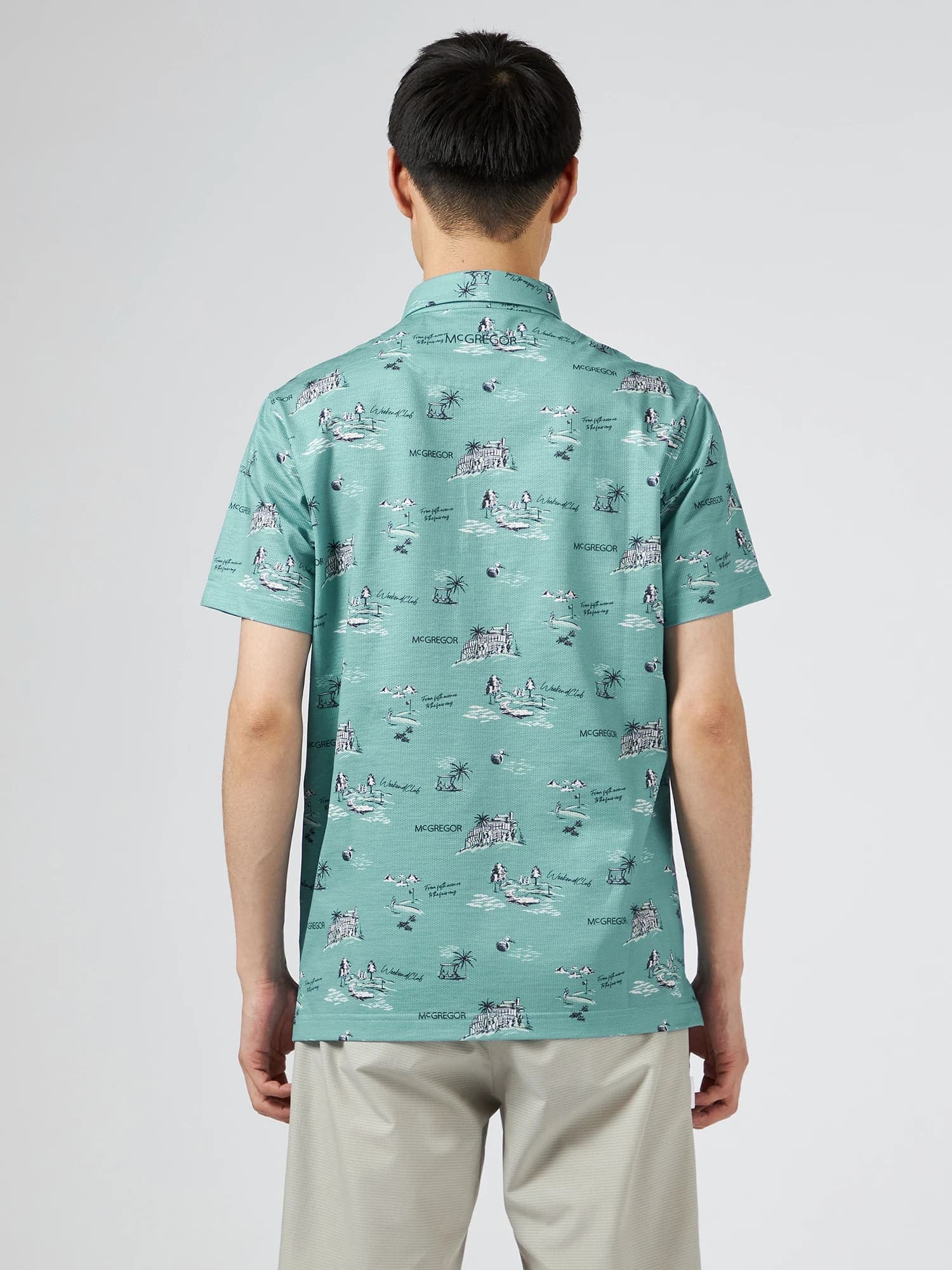 【Men's】リゾートプリントポロ