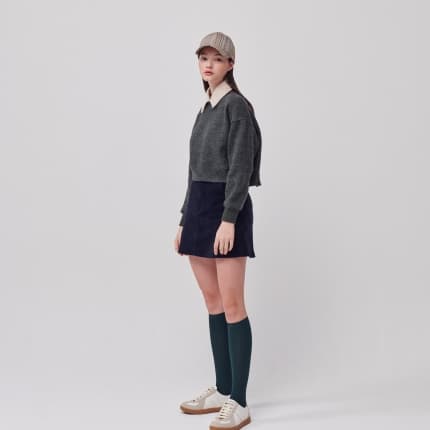 【Women's】Cellty 襟付きウールセーター