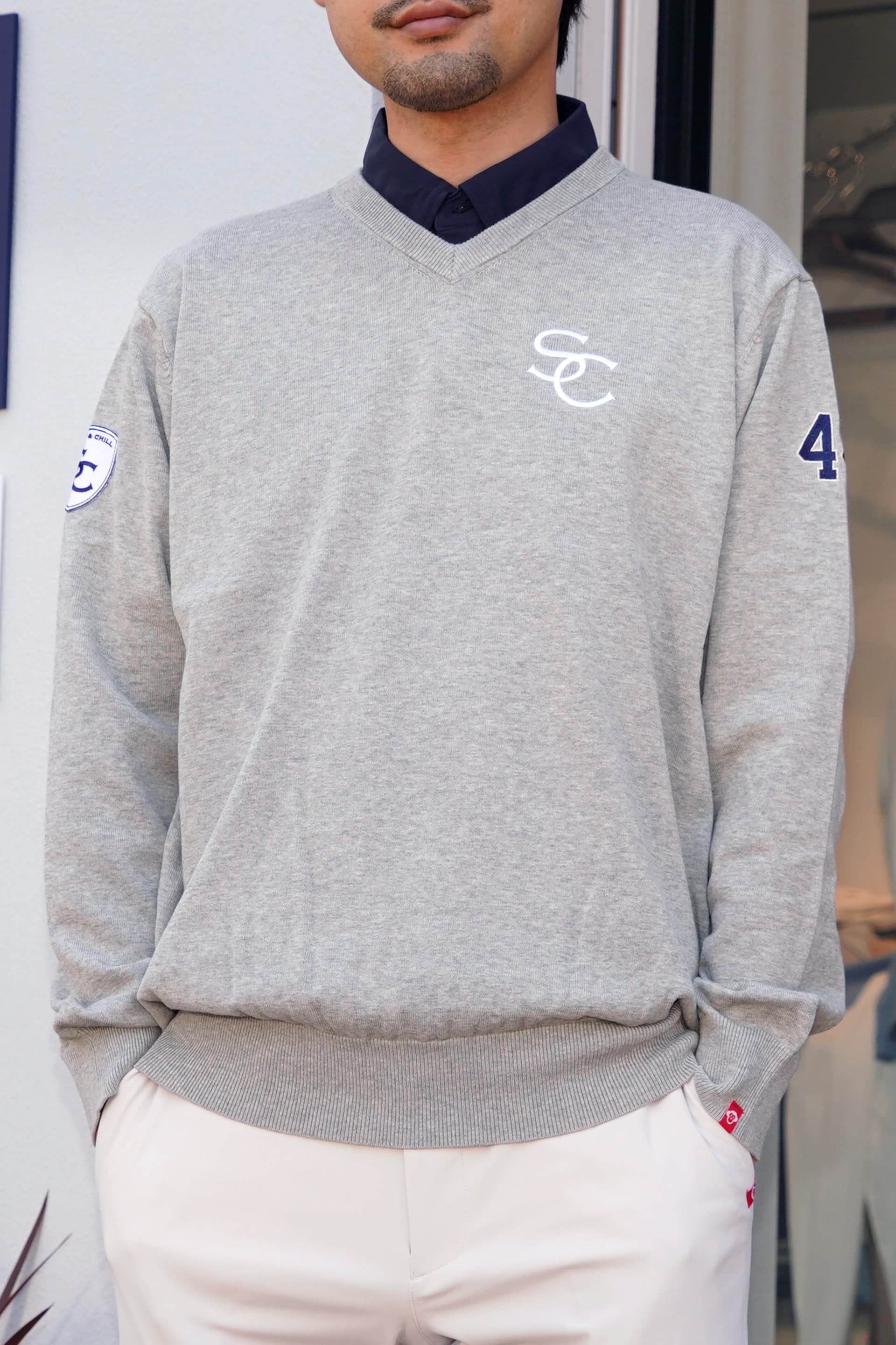 【Men's】ハイゲージコットンニット