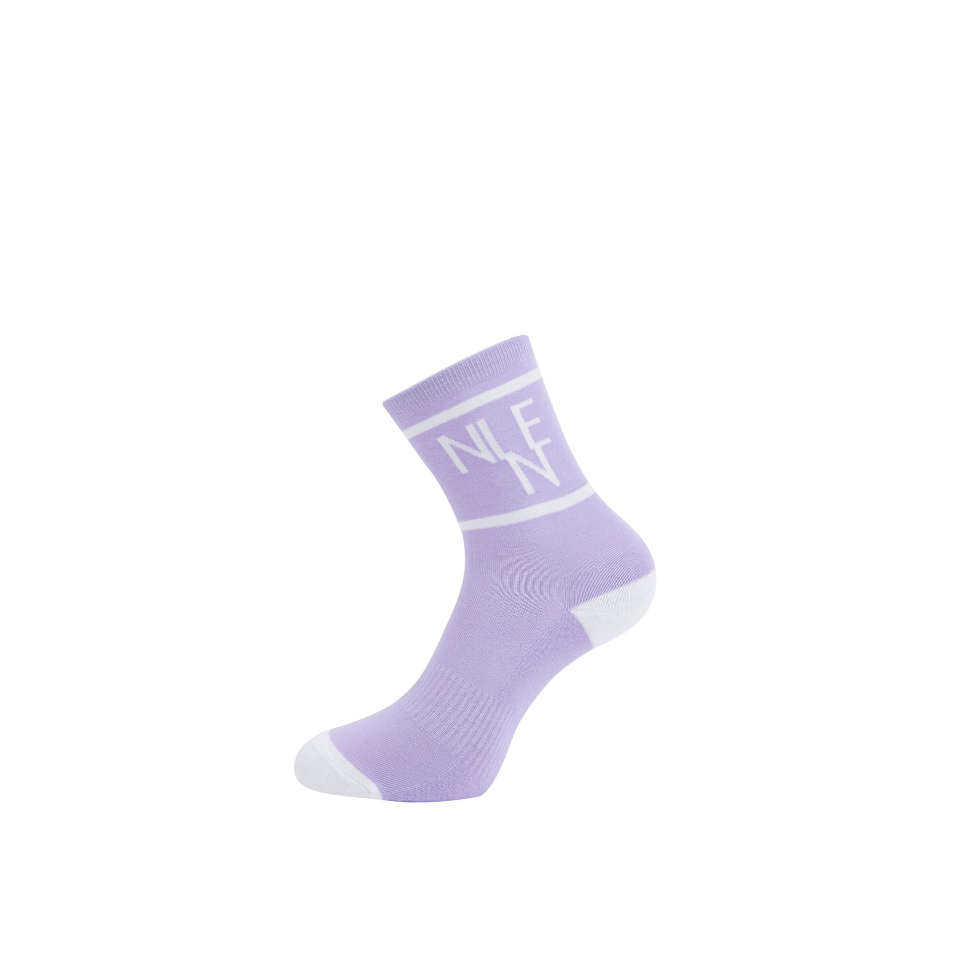 【Women's】Creve9 ビックロゴ クルー丈ソックス