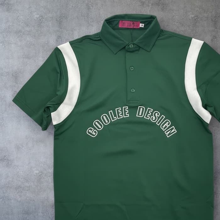 【Men's】【両面プリント】ゴルフ ポロシャツ メンズ ストレッチ ナイロン 吸汗速乾 半袖 ポロ