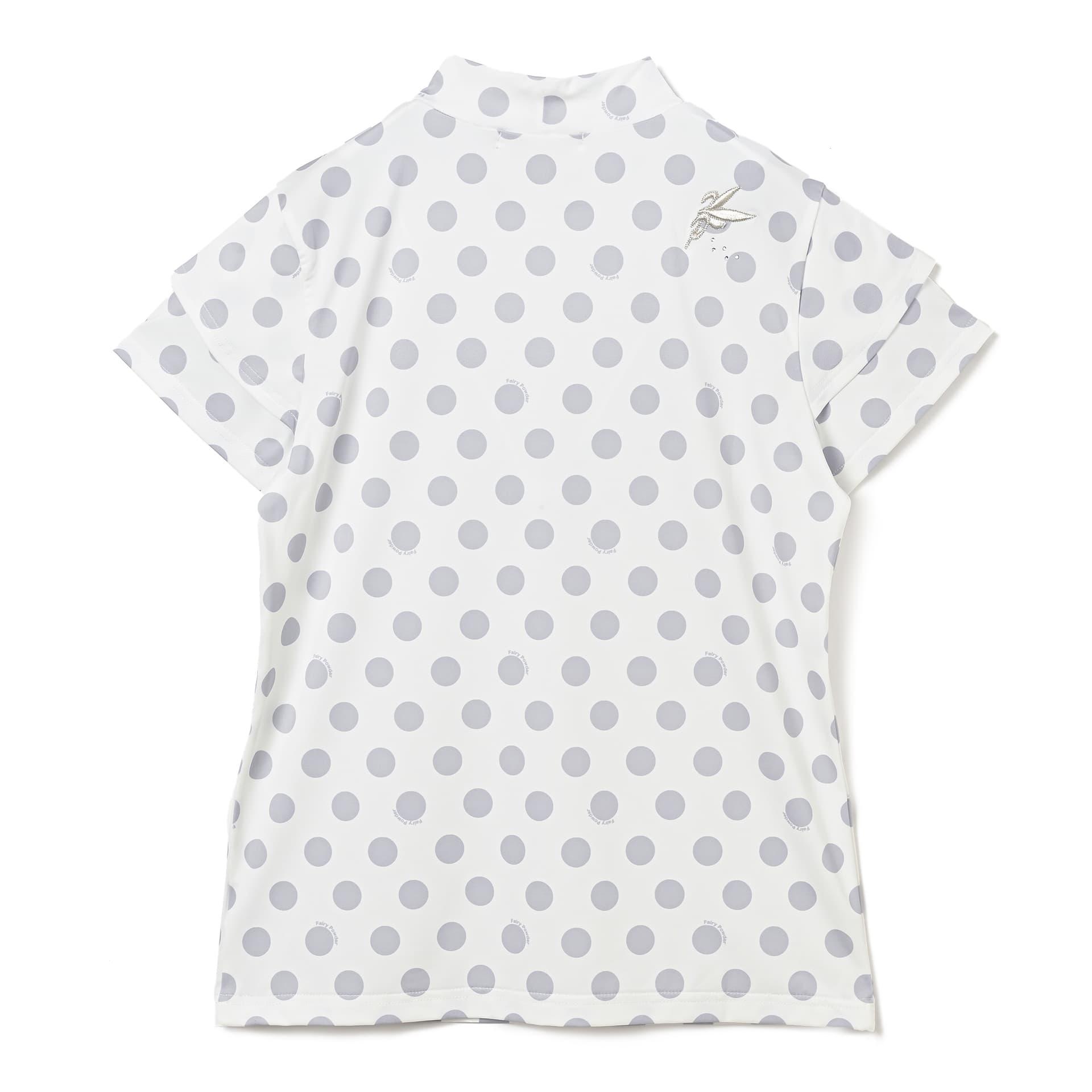 【Women's】レディースドットモックネックシャツ