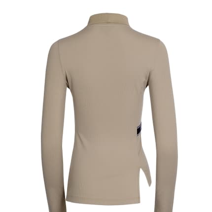 【Women's】Creve9 リブアシンメトリーロングTシャツ