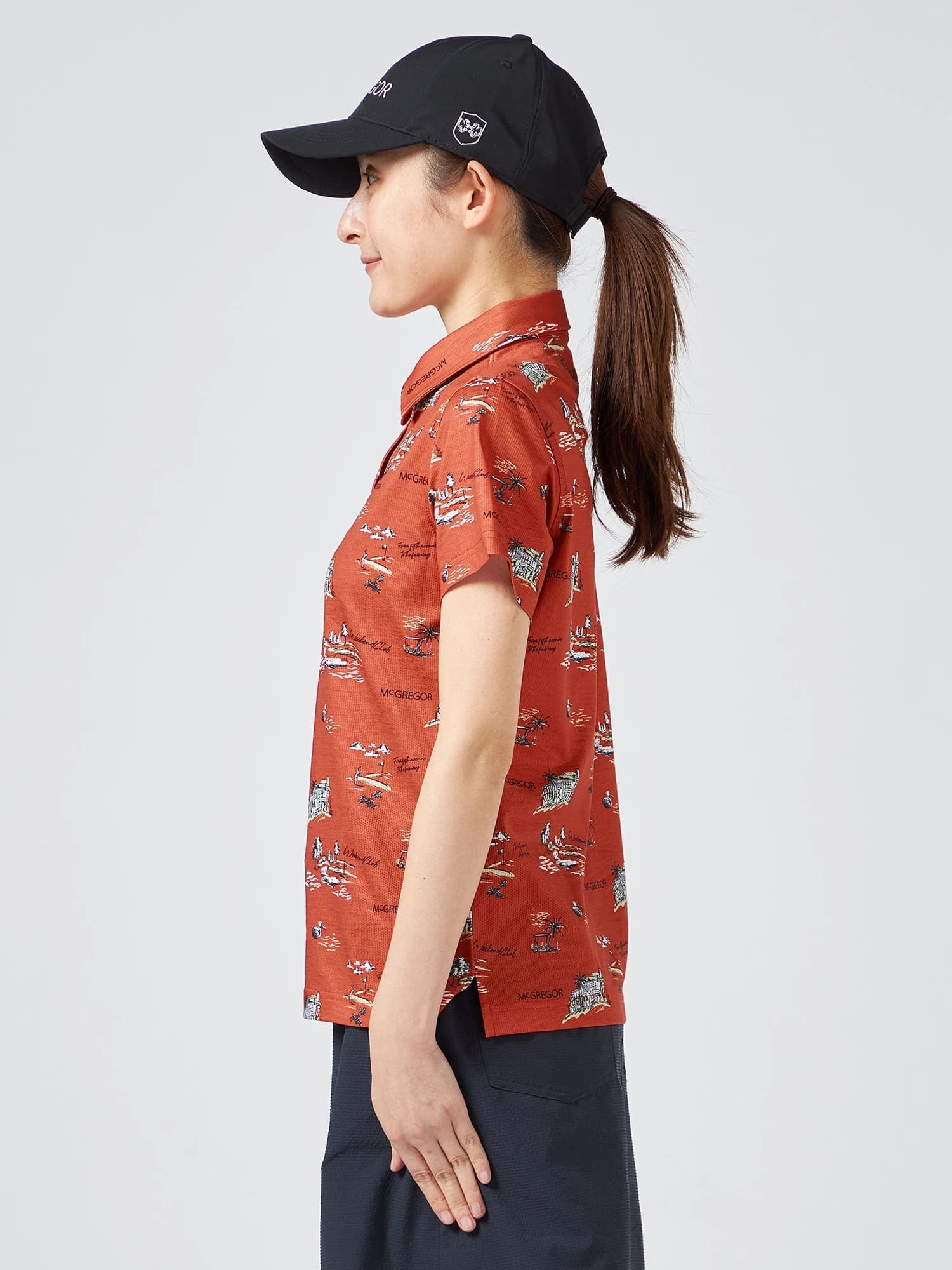 【Women's】リゾートプリントポロ