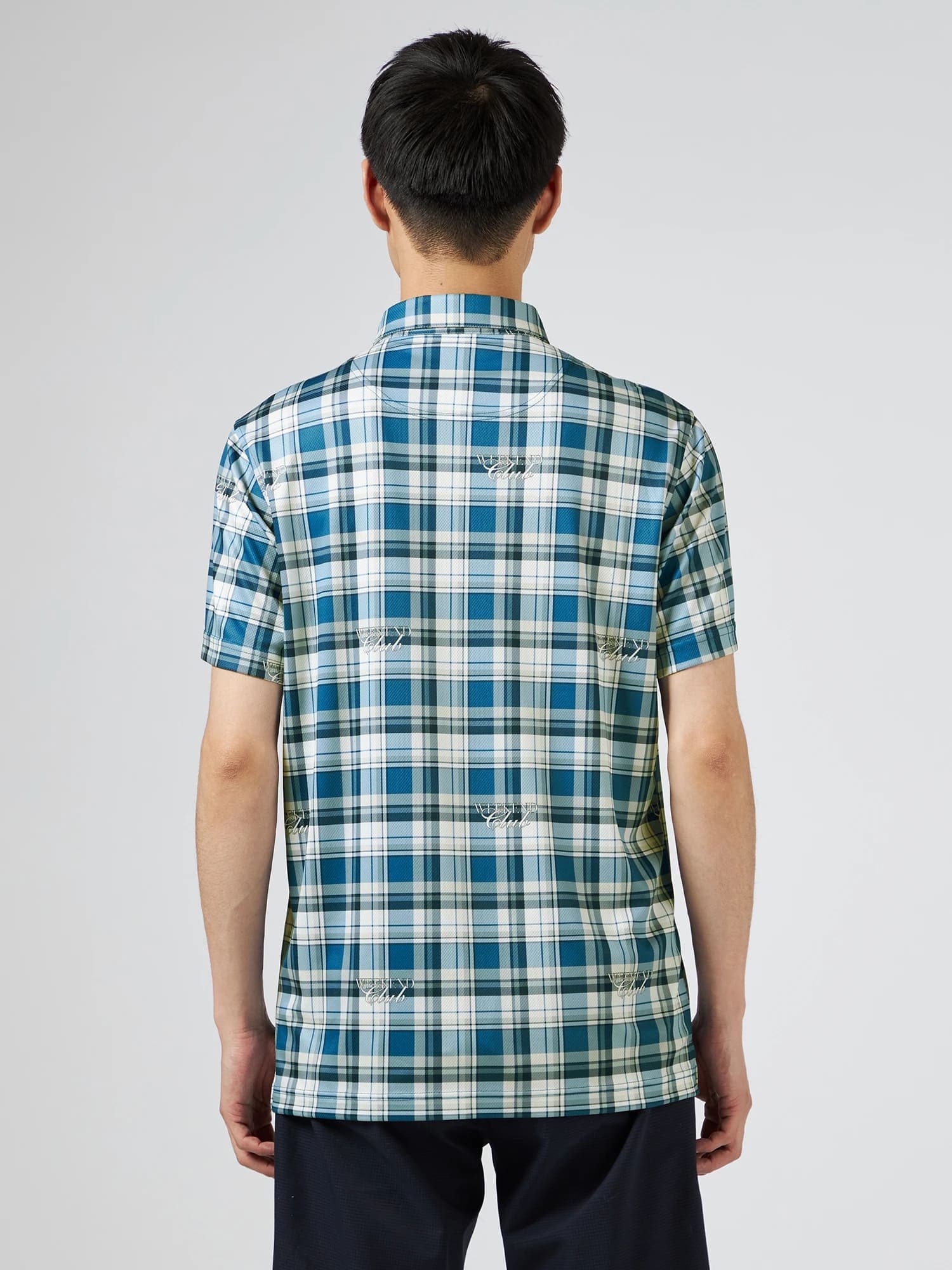 【Men's】チェックプリントポロ