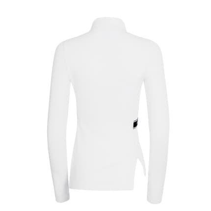 【Women's】Creve9 リブアシンメトリーロングTシャツ