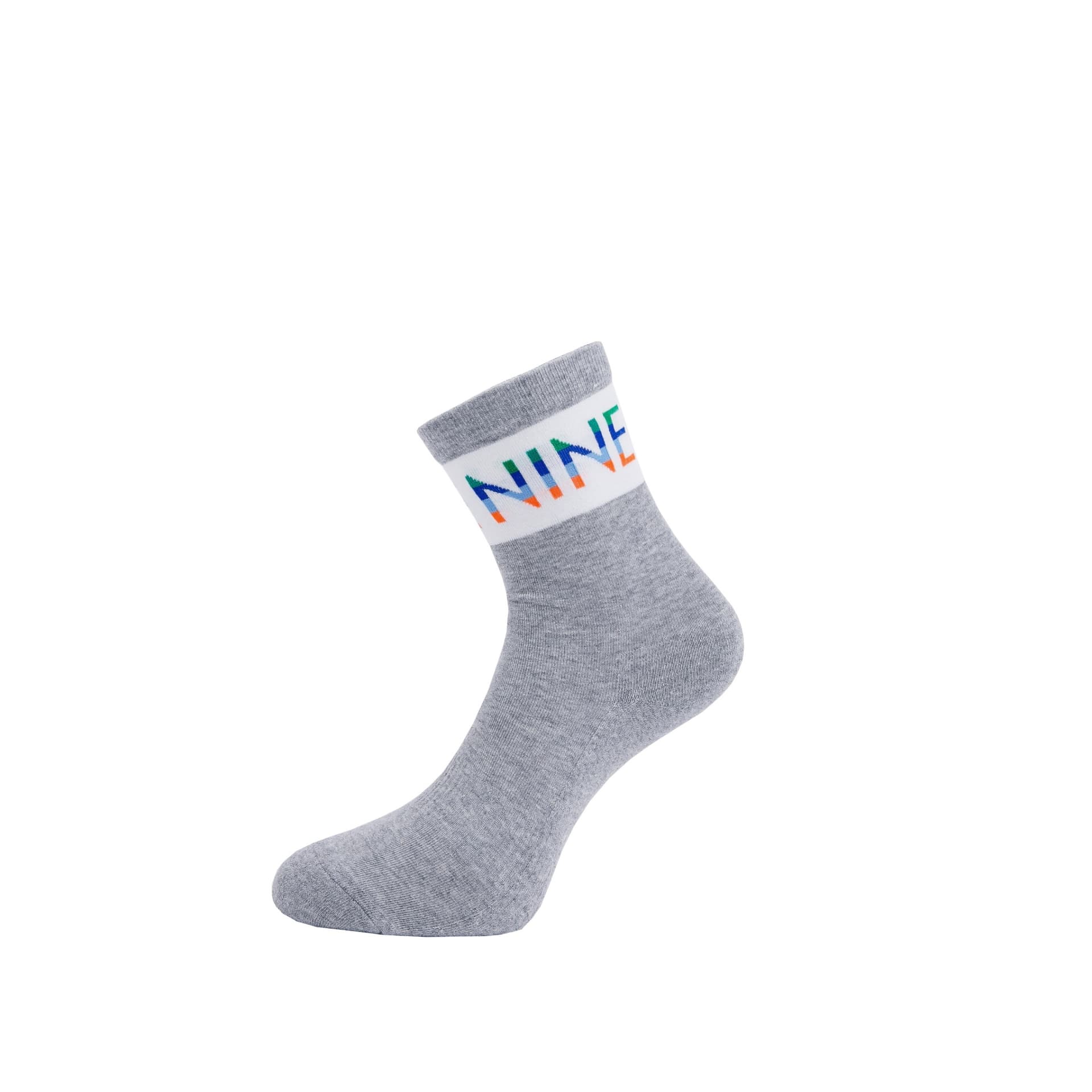 【Women's】Creve9 レインボーロゴ クルー丈ソックス