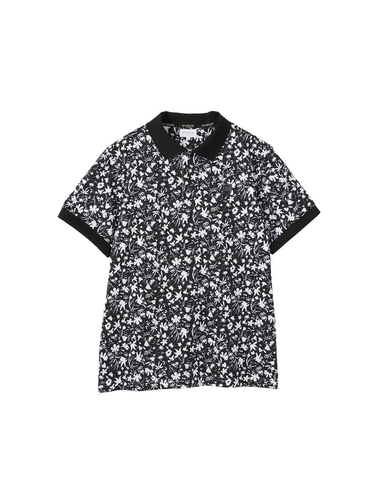 【Men's】フラワープリントポロ