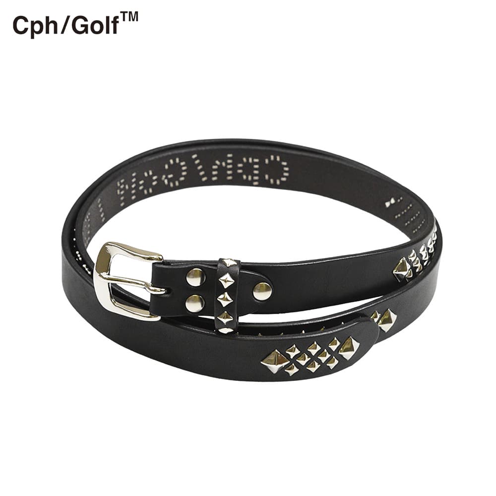 【Men's】×Cph/Golf　STUDS LEATHER BELT