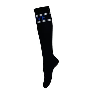 【Women's】Creve9 ストライプニーソックス