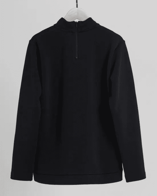 【Women's】 レディース長袖モックネック