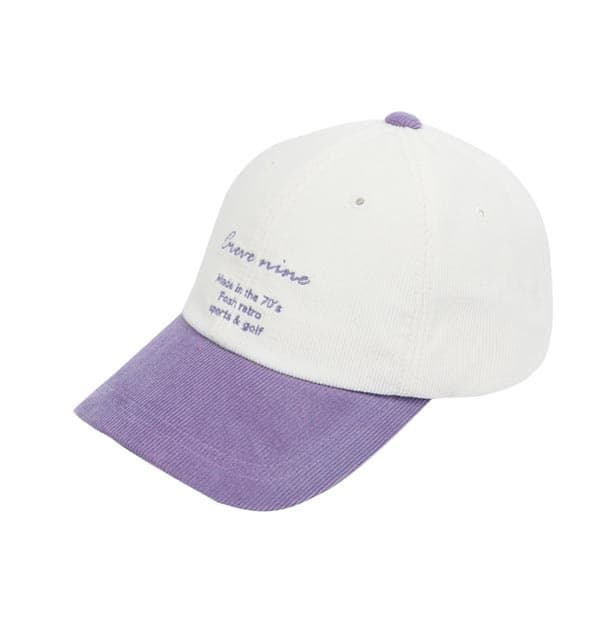 【Unisex】Creve9 コーデュロイ レトロキャップ