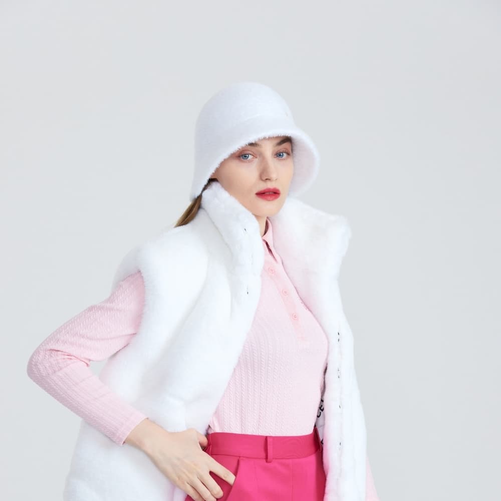 【Women's】Cellty ソフトファーバケットハット