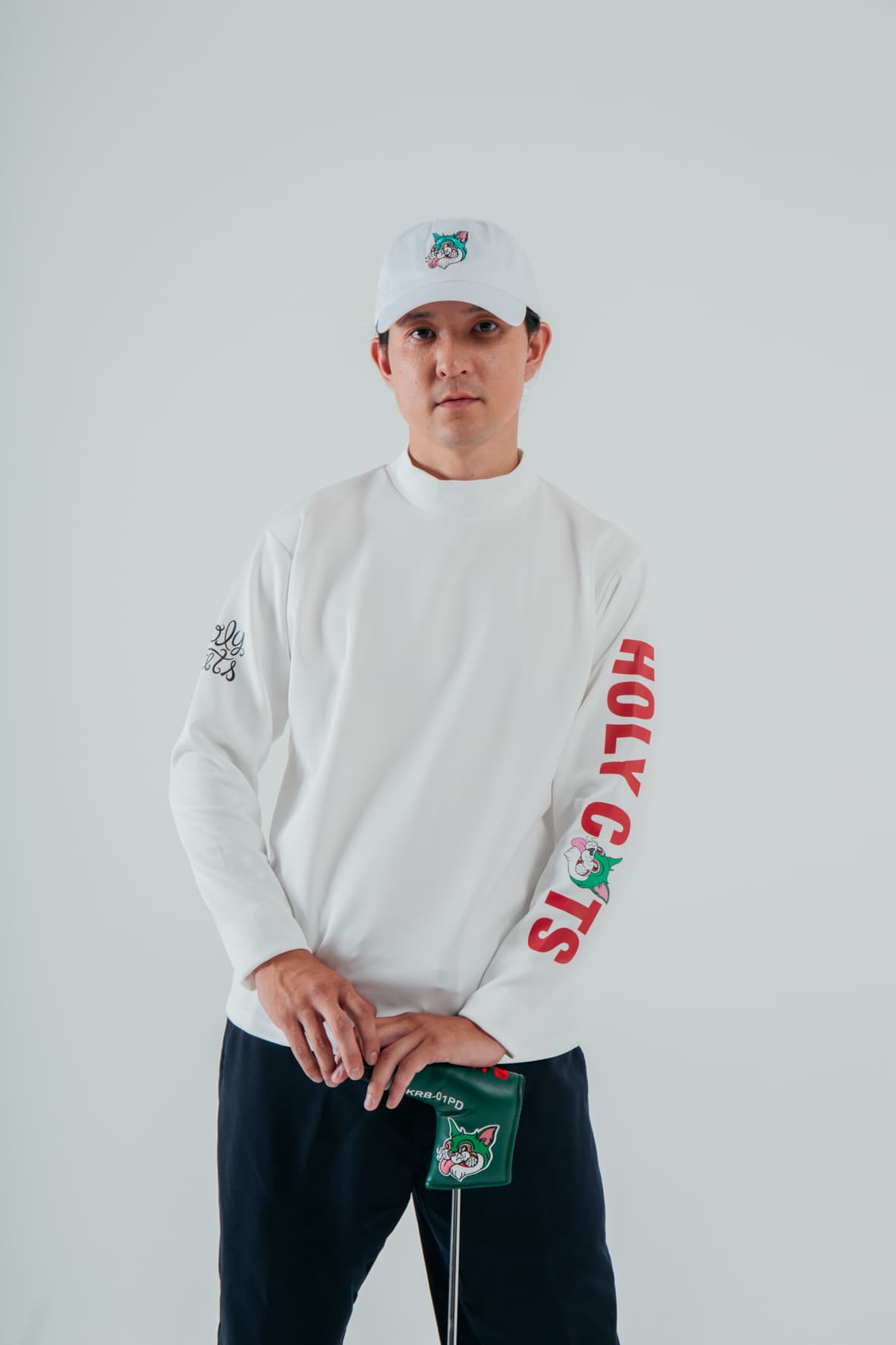 【Men's】モックネック　白