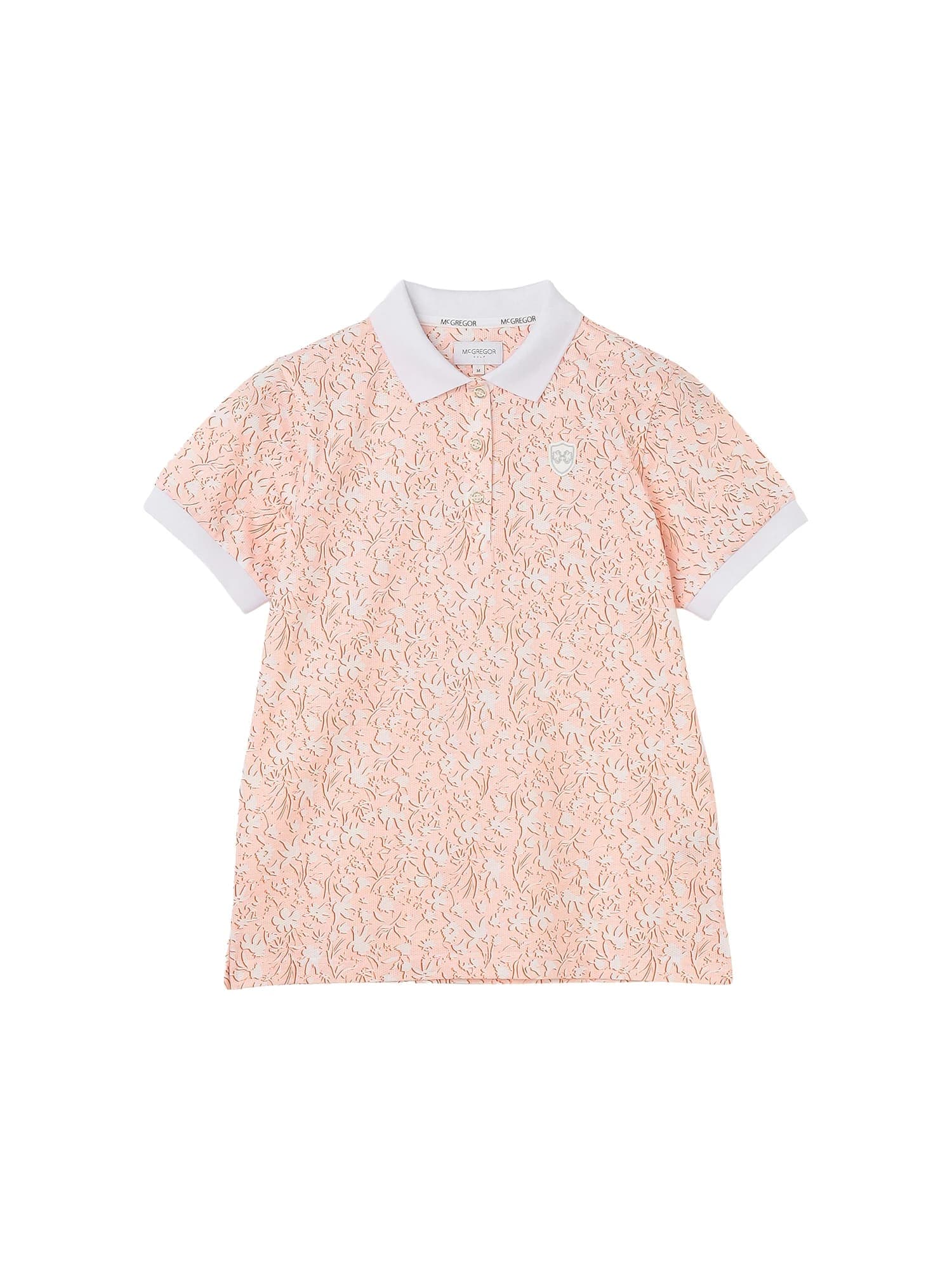 【Women's】フラワープリントポロ