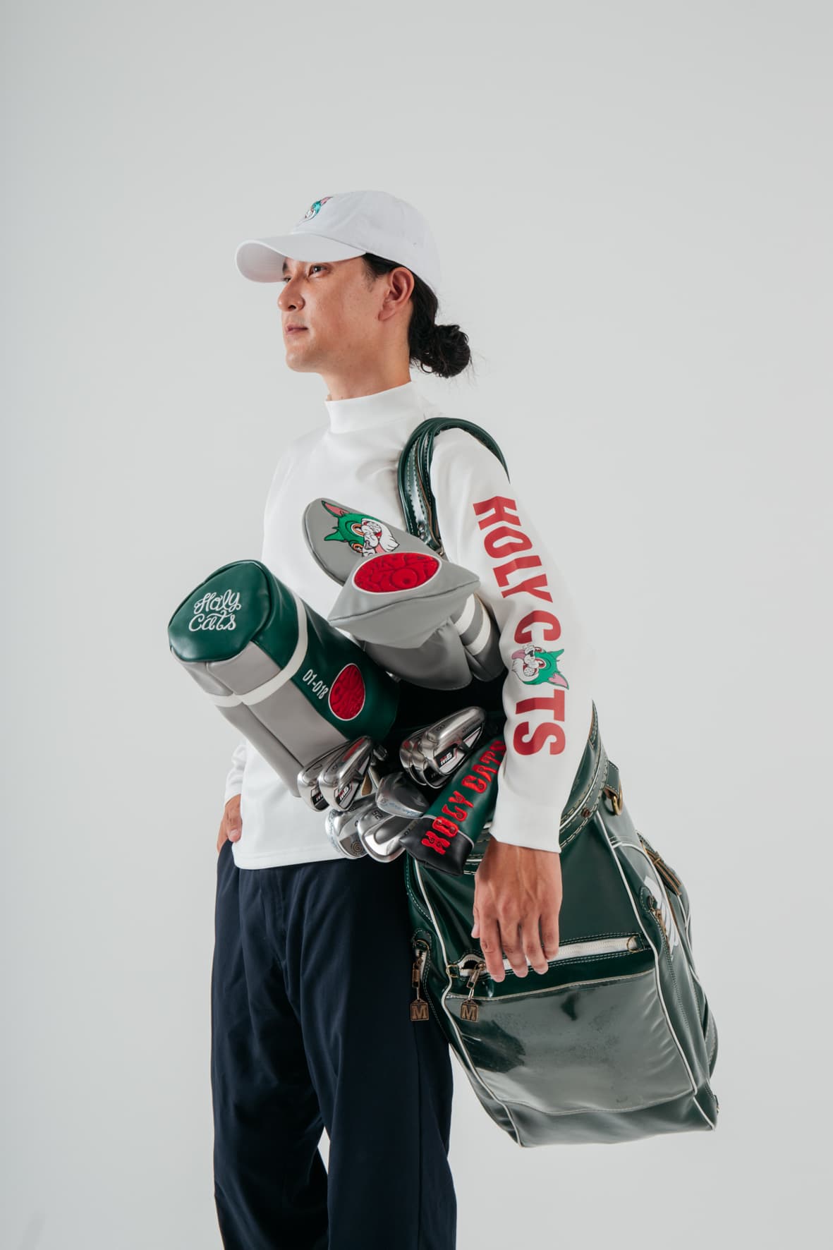 【Men's】モックネック　白
