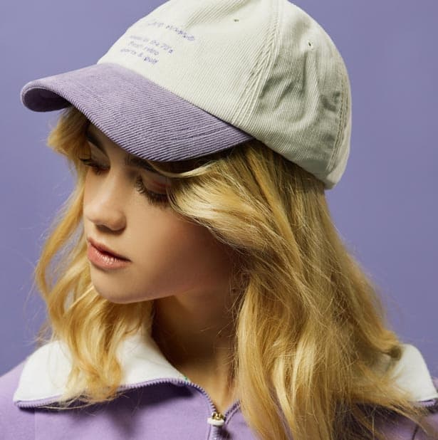 【Unisex】Creve9 コーデュロイ レトロキャップ