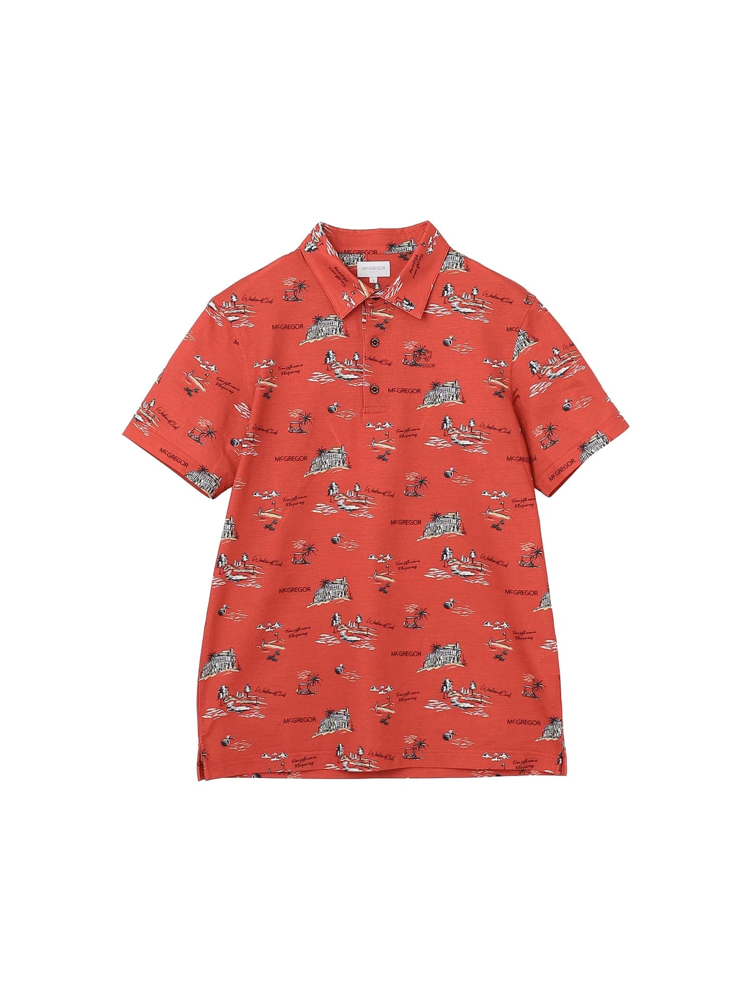 【Men's】リゾートプリントポロ