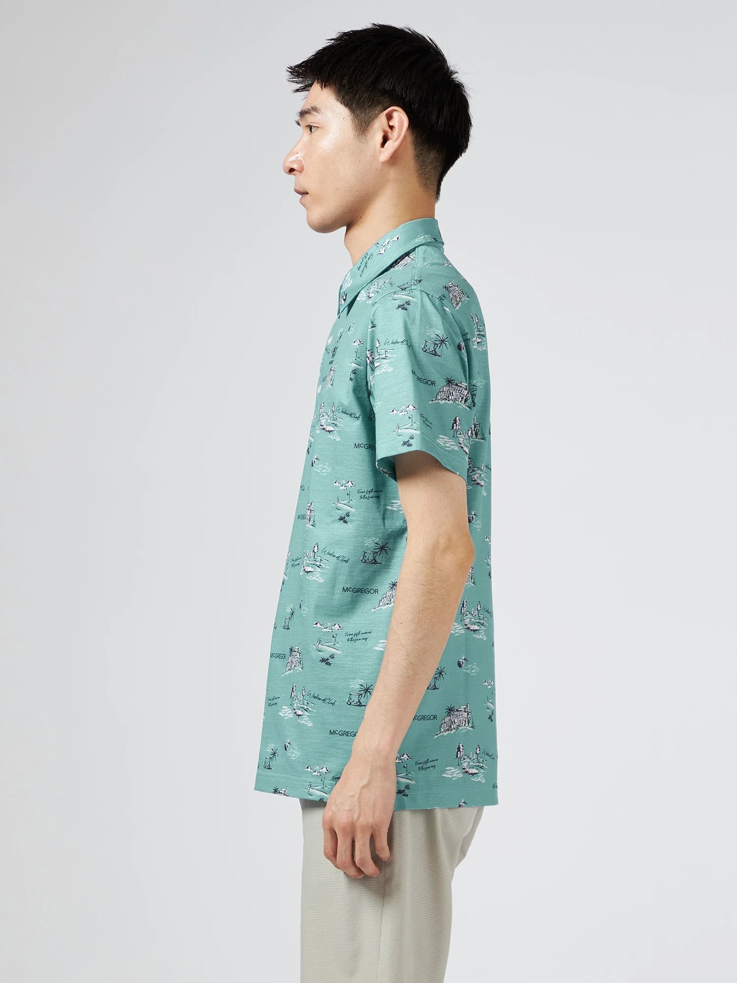 【Men's】リゾートプリントポロ