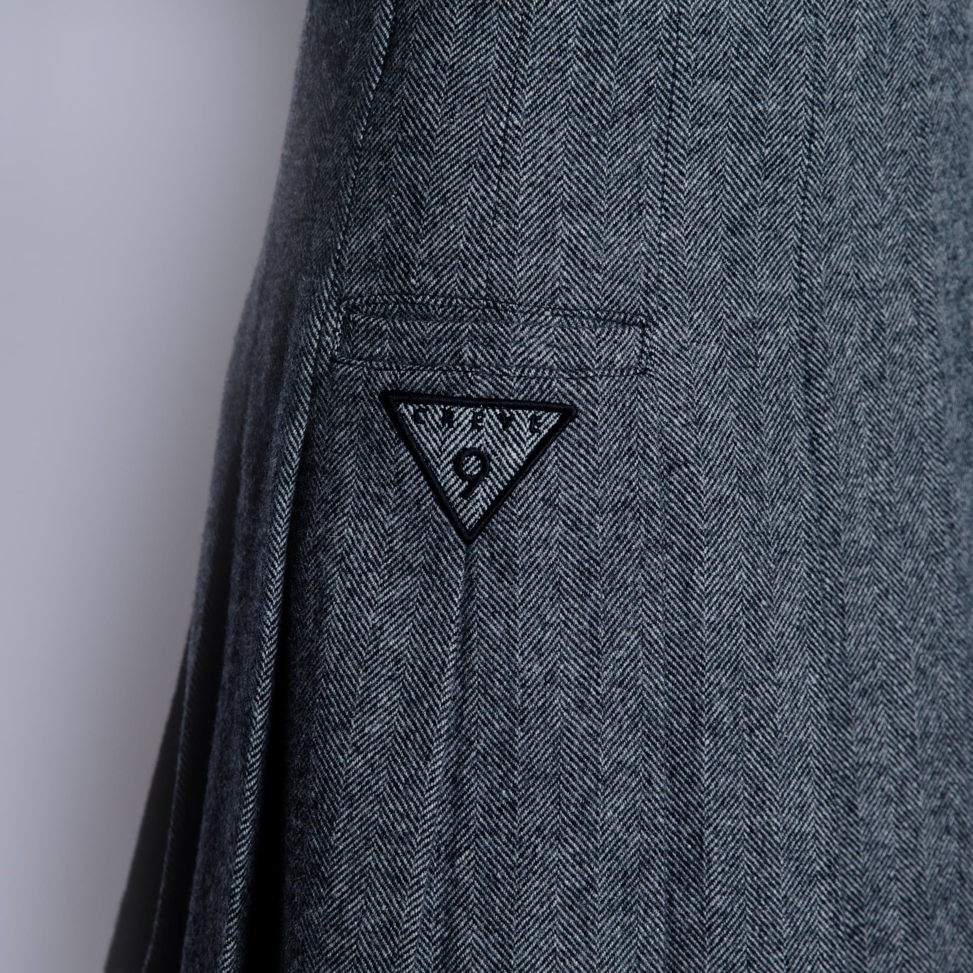 【Women's】Creve9 ヘリンボーンプリーツスカート