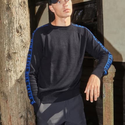 【Men's】Creve9 ジャガード ニットセーター