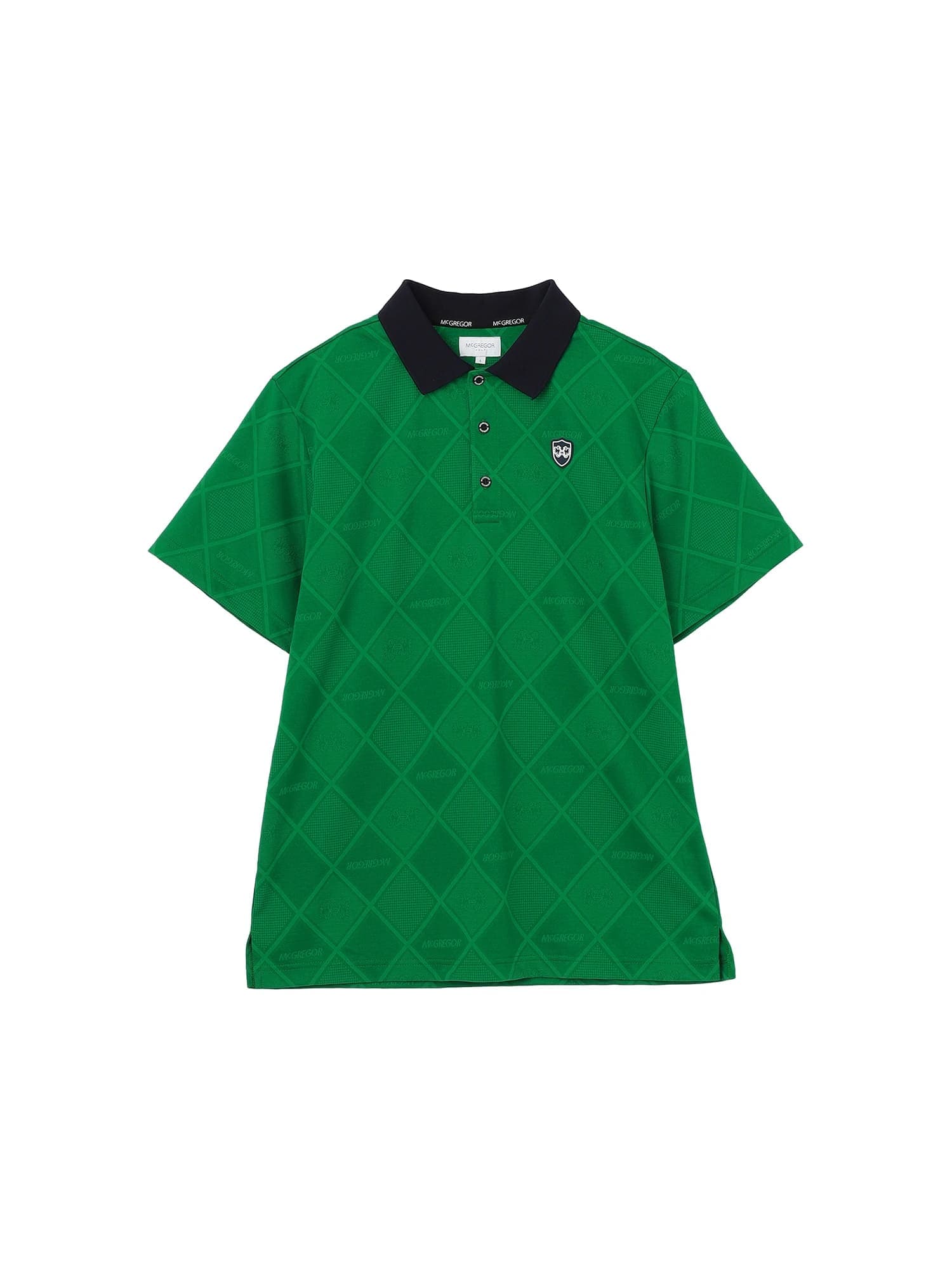 【Men's】無地ジャカードポロ