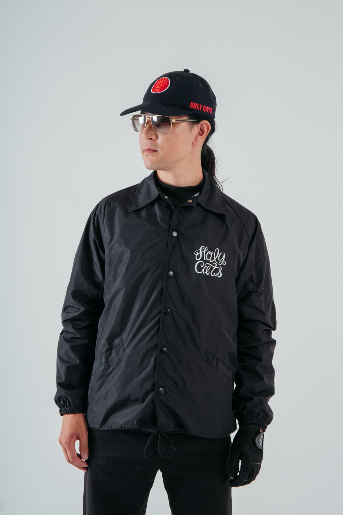 【Men's】コーチジャケット　ブラック