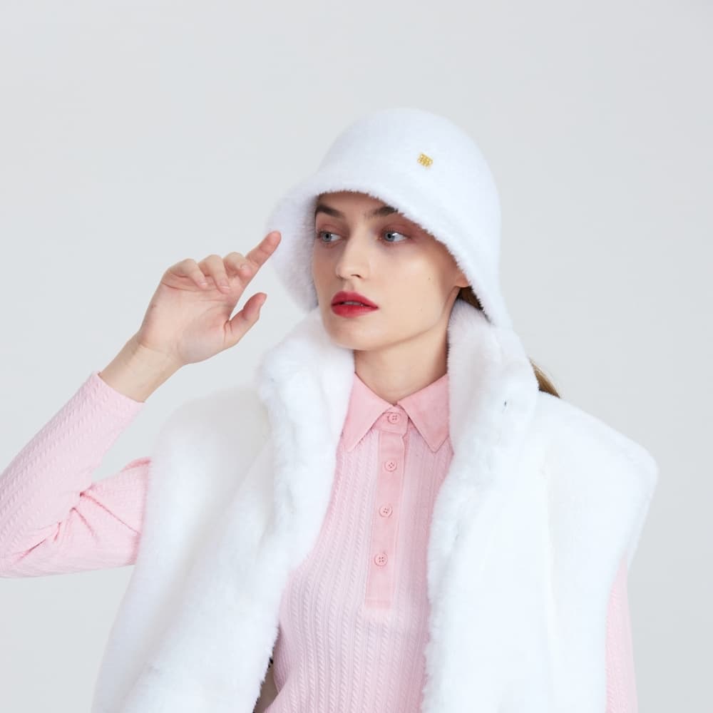 【Women's】Cellty ソフトファーバケットハット