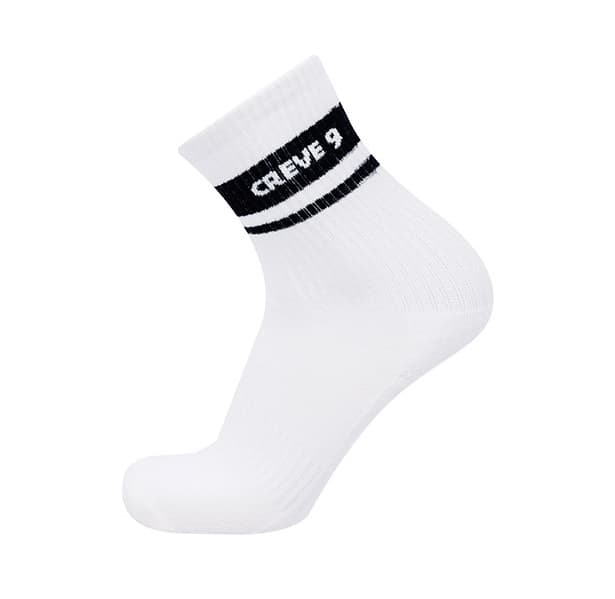 【Women's】Creve9 ストライプロゴソックス
