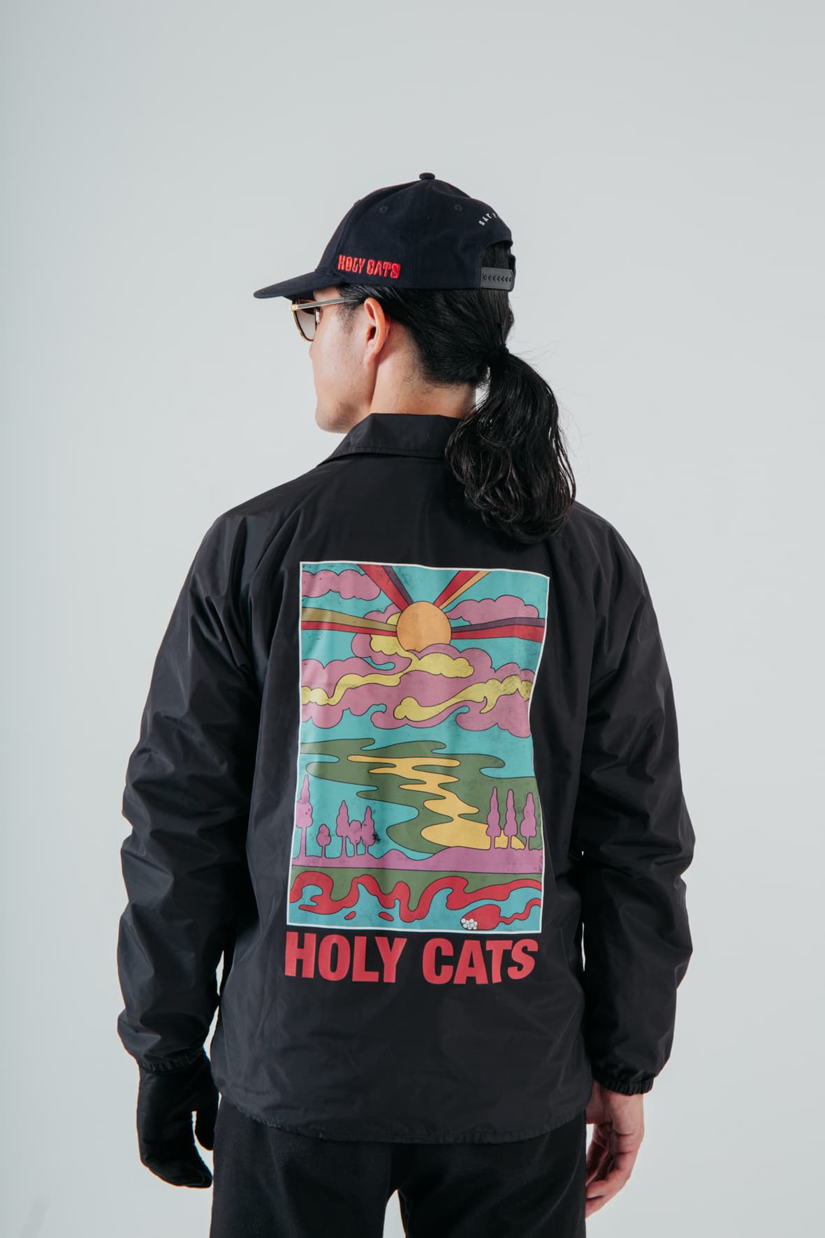 【Men's】コーチジャケット　ブラック