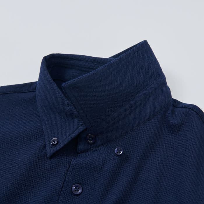 【Men's】ボタンダウンストレッチカノコ半袖