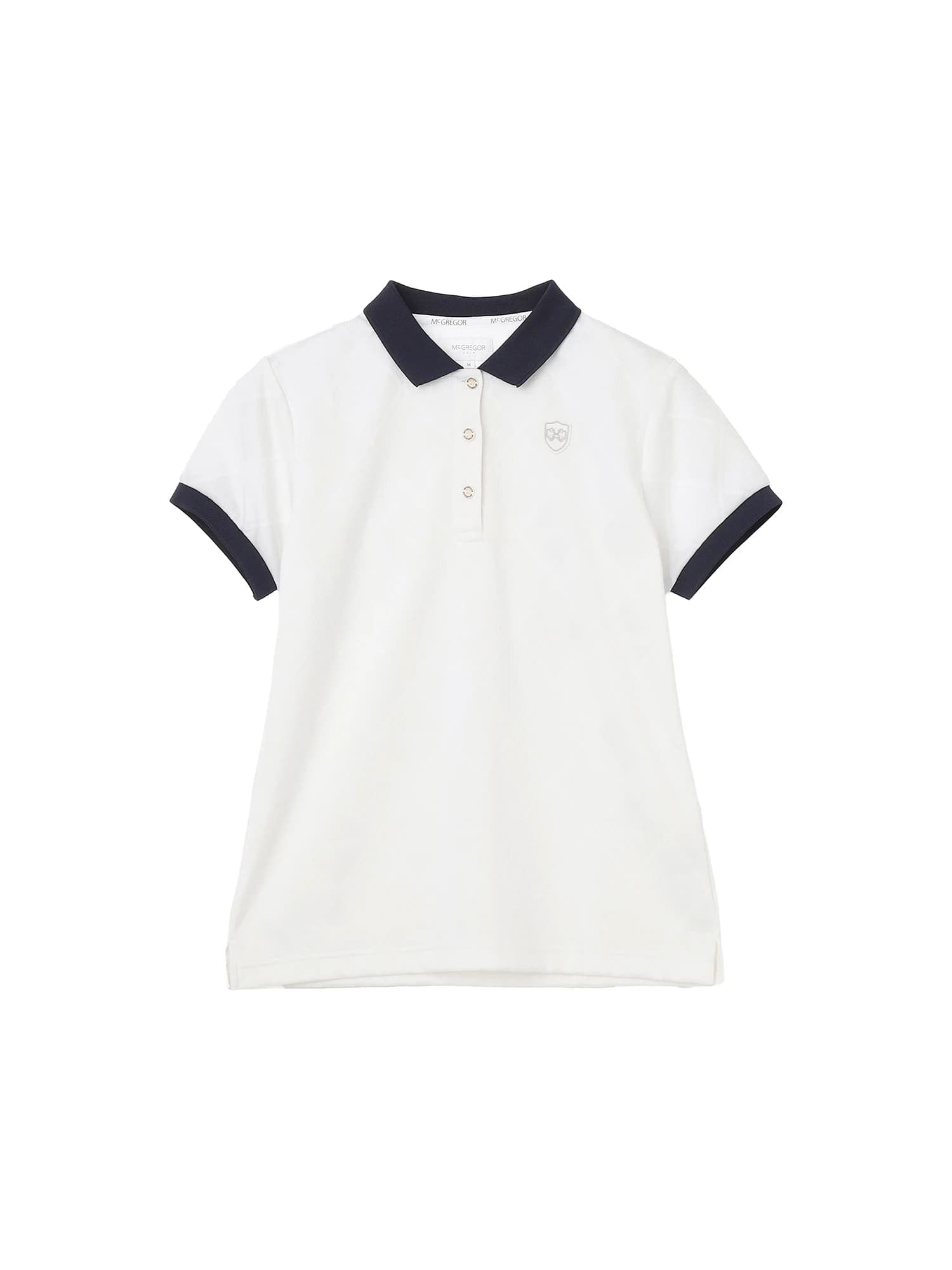 【Women's】無地ジャカードポロ