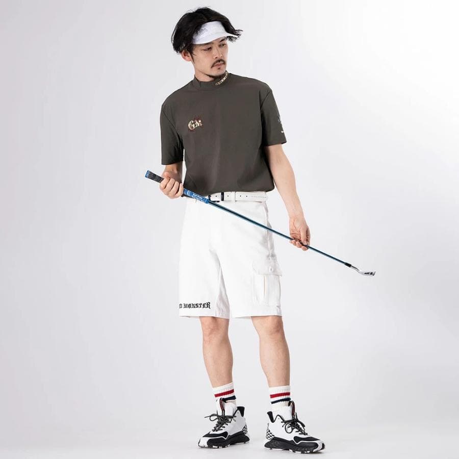 【Men's】素材切替 ハーフパンツ