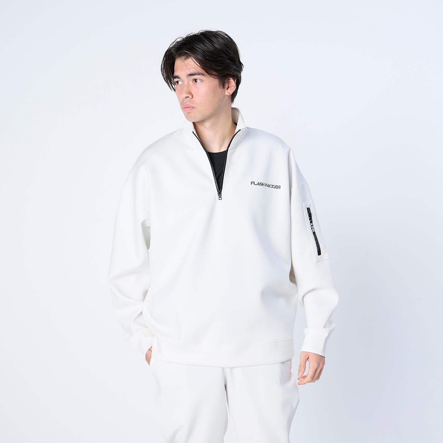 【Unisex】XP-AIR HALFZIP エアテンション® ハーフジップスウェット