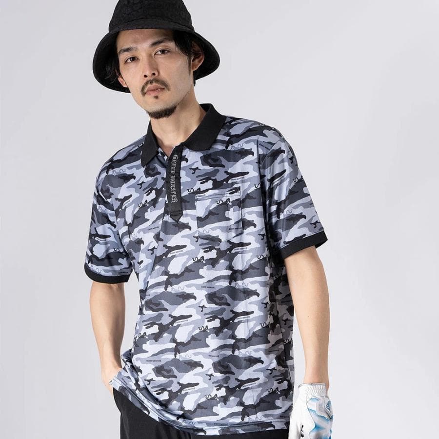 【Men's】アテラカモフラージュ メッシュポロ