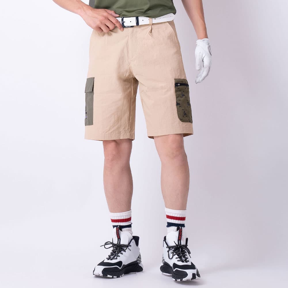 【Men's】カラーポケット ハーフパンツ