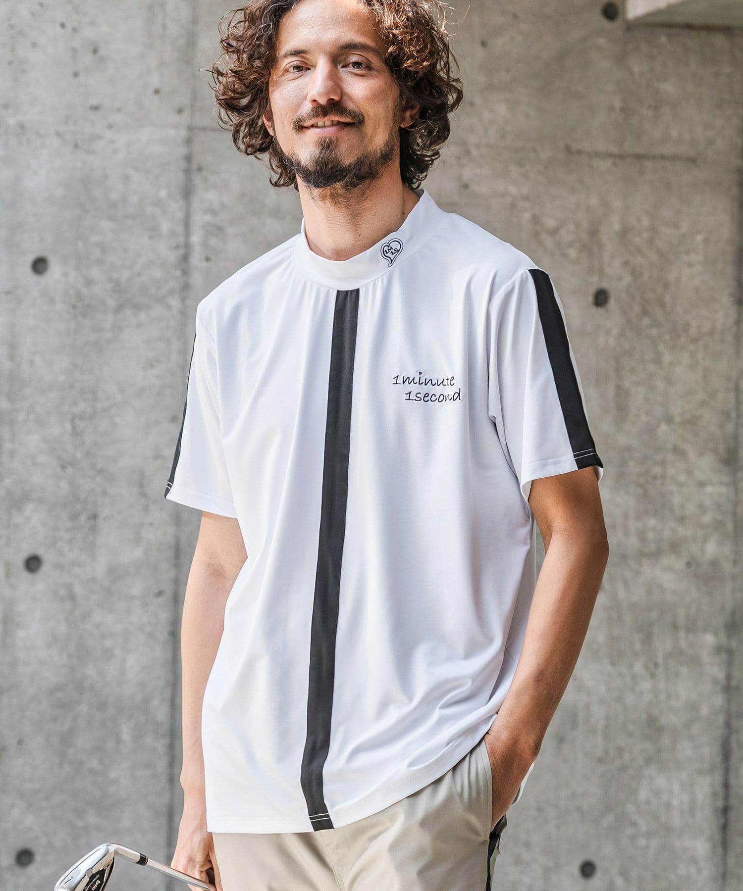 【Men's】モックネックカットソー