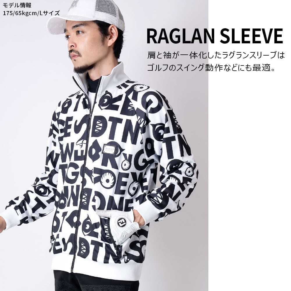 【Men's】総柄プリント トラックJK